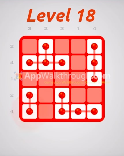 Logic Dots 2 – Pack 5×5 Level 18 Walkthrough