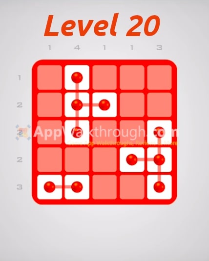 Logic Dots 2 – Pack 5×5 Level 20 Walkthrough