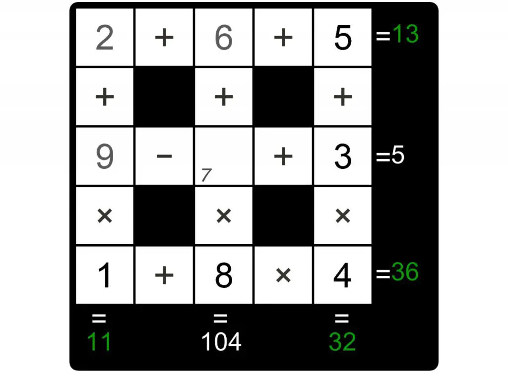 Puzzle Page Cross Sum May 10 2023 Answer